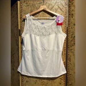 NWT SPANX Ivory Lace Bateau Top Size 3X
